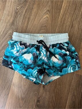 KFT Floral Teal Drawstring Women’s Shorts
